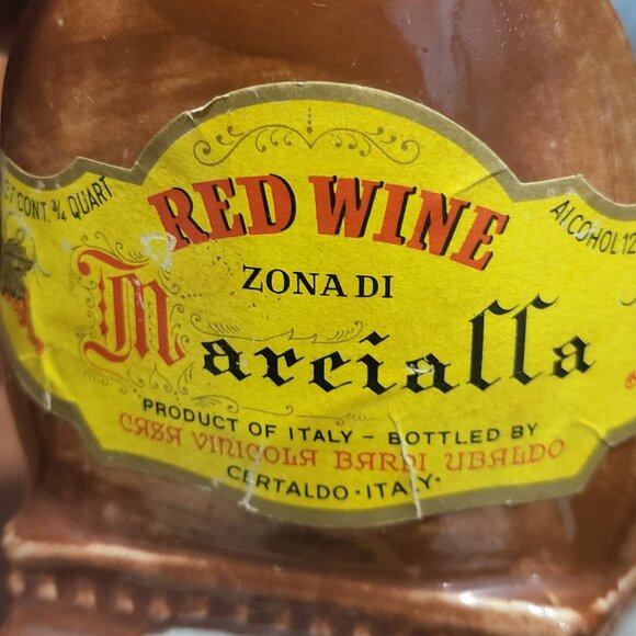 Vintage Donkey Horse Wine Decanter Empty  Bottle 12" Red Wine Mareialla Product - Picture 9 of 14